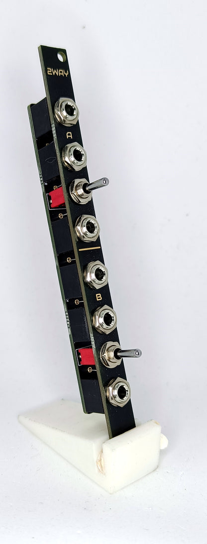 2WAY: Dual channel manual switch module for Eurorack (2HP)