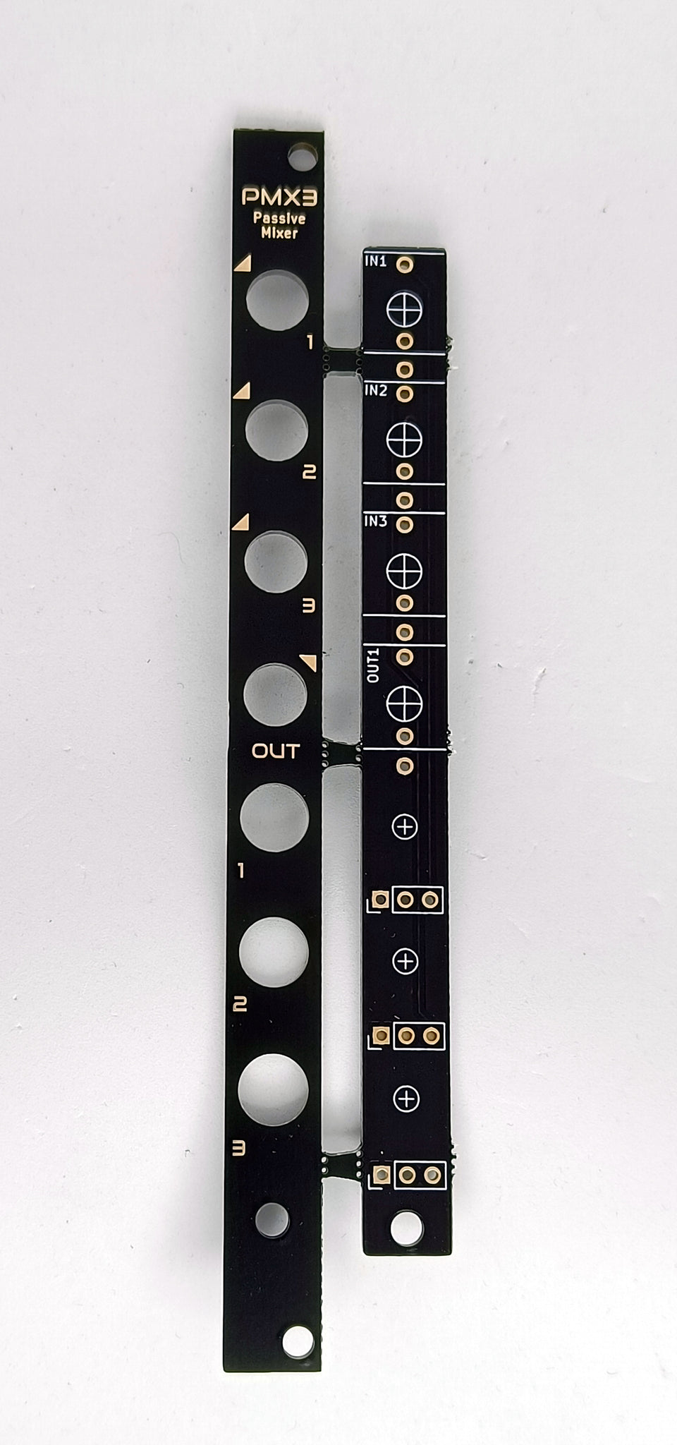 PMX3.2: 3-channel passive mixer - PCB/panel set.