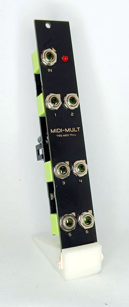 MIDI-MULT: 6-way TRS MIDI thru module (4HP)