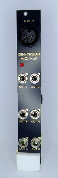 DIN2TRS - DIN to TRS (Type A) MIDI THRU module (4HP)