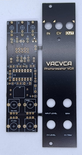 VACVCAv2: Vactrol VCA (6HP - PCB/panel)