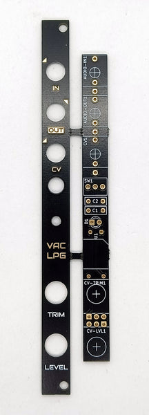 VACLPG Vactrol low-pass gate  - PCB/panel set (2HP)