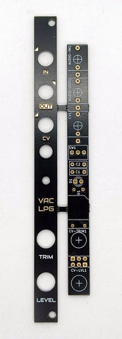 VACLPG Vactrol low-pass gate  - PCB/panel set (2HP)